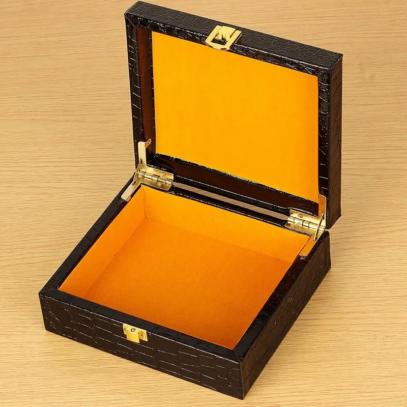 

17*15*6.5cm Cigar Wooden Box Humidor Container Lid Decorative Storage Portable Boxes Empty Flip-Type Lock Gift Packing 1pc