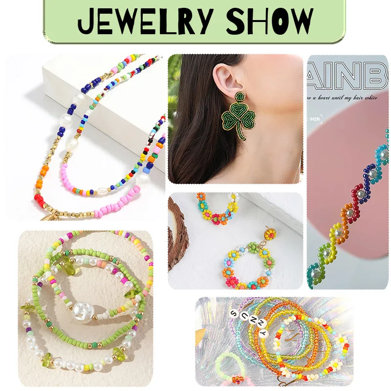 20000pcs 2mm 12/0 Glass Seed Beads For Jewelry Making Supplies Kit Bracelets Necklace Making Kits Alphabet Beads DIY Art Craft