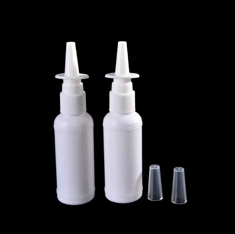 2PCS/LOT 10ml/20ml/30ml Empty Plastic Nasal Spray Bottles Pump Sprayer Mist Nose Spray Refillable Bottling Packaging