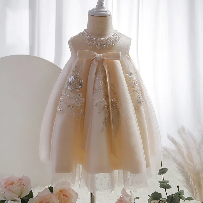 Flower Girl Dress Short Sleeve Party Clothing Kids Birthday Gowns Wedding Dresses Princess Banquet Clothing flower girl dresses girls dresses