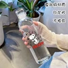 Anime SNOOPY  Water Bottle High Temperature Plastic Water Cup Time Scale Outdoor Sports Student Men Weomen Couple Cup 500ML New 2