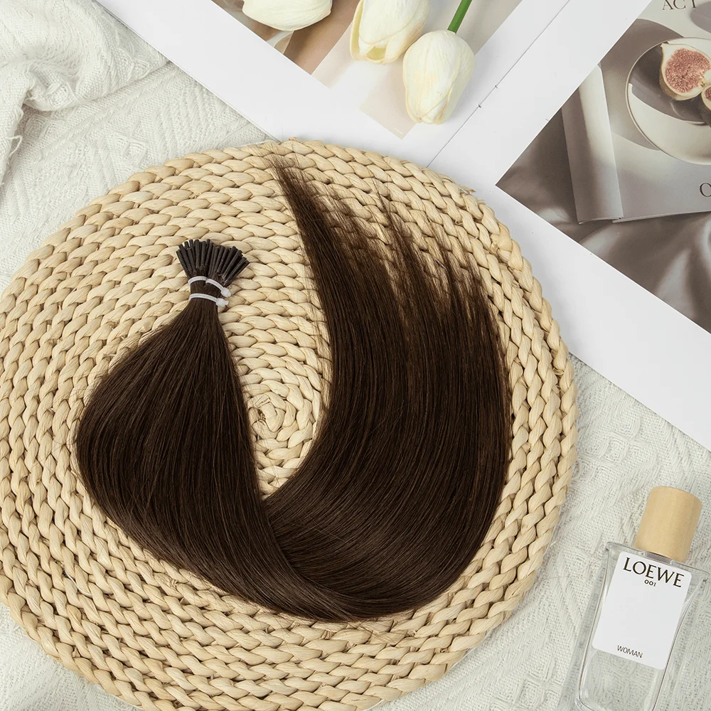 유연한 나노 링 헤어 익스텐션 16 20 24 인치 플라스틱 F 팁 헤어 익스텐션 ..