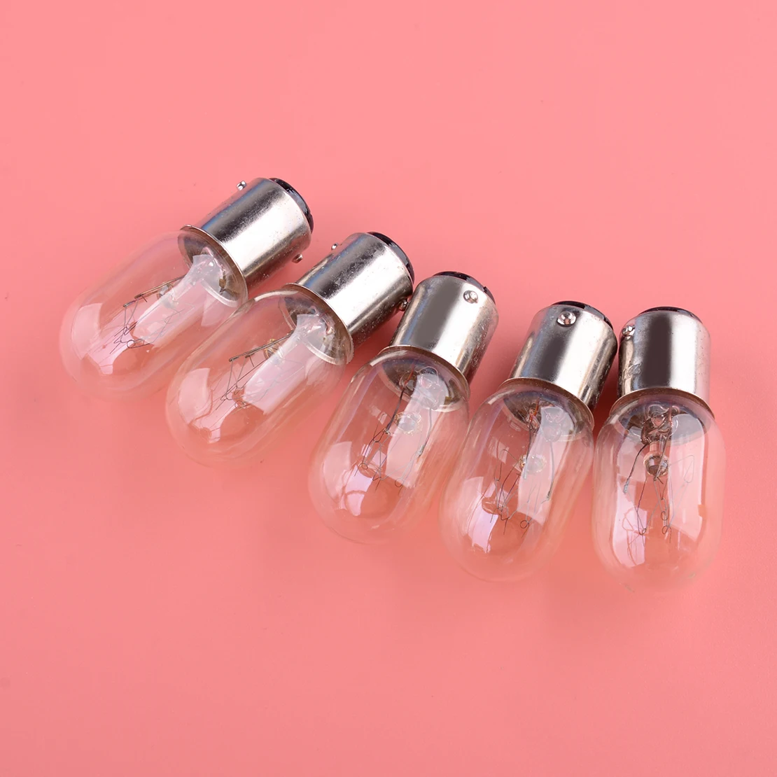5Pcs Light Bulbs 220V 15W BA15D Fit For Singer Home Sewing Machine 99K 132Q 201 201 221 221K 222 247 301
