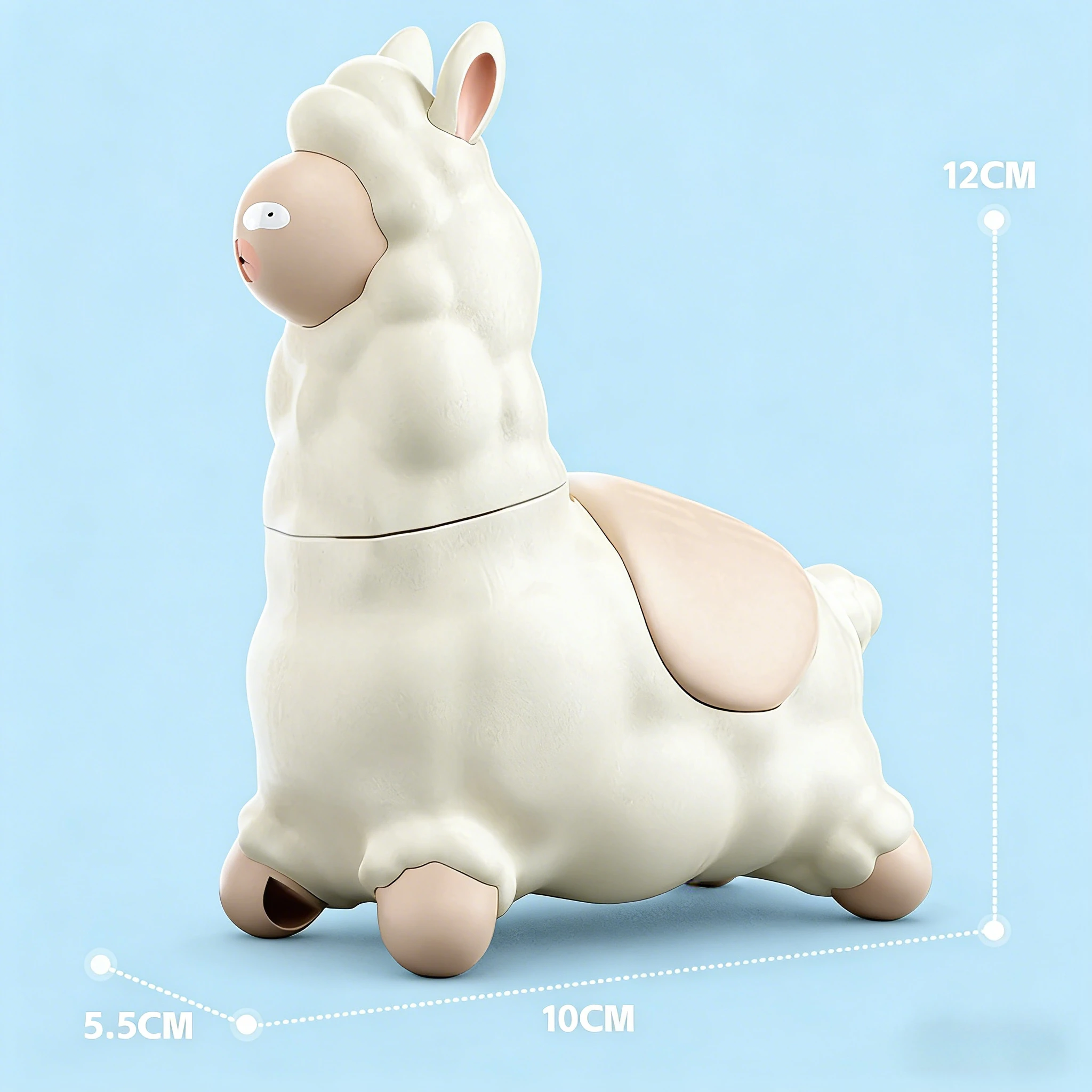 알파카 물놀이 장난감 물총, 헤드 쉐이킹 기능이 있는 수동 물 분사기, 야외 여름 해변 욕조 물놀이용
