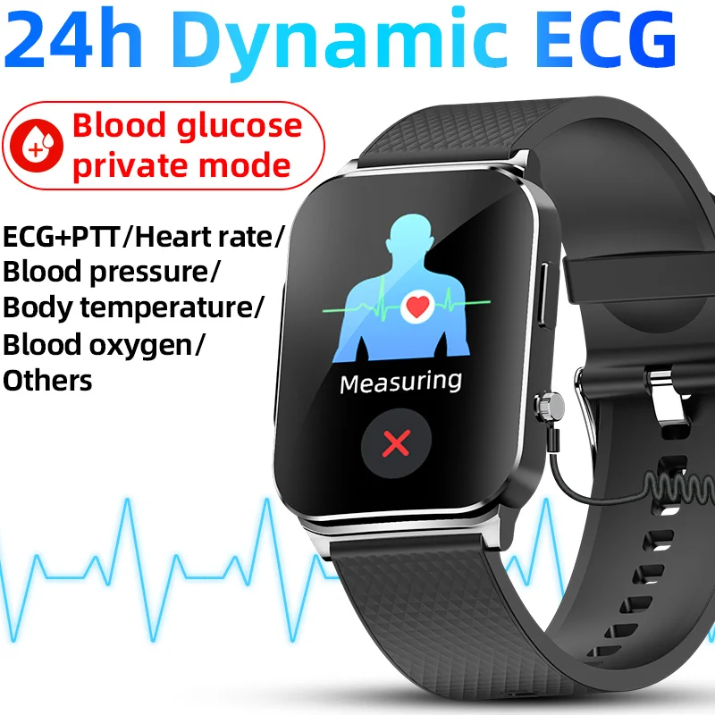 

2023 Smartwatch Blood Sugar ECG+PPG Monitoring Blood Pressure Body Temperature Smart Watch For Men Women Clock Fitness Tracker