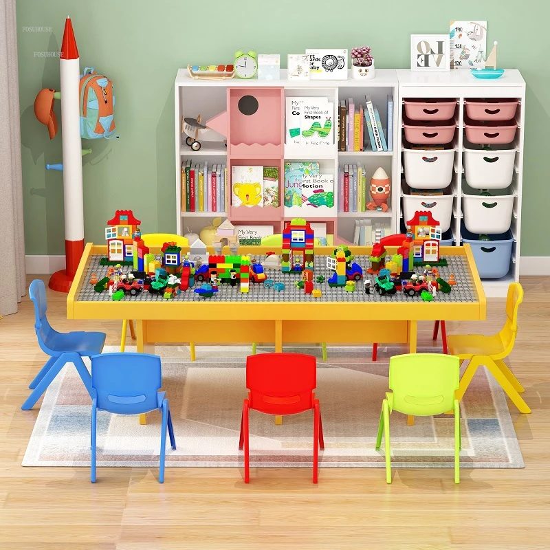 Children Tables Space Sand Table Playground Equipment Game Tables Shopping Mall Building Blocks Play Sand Desks Children's Desk