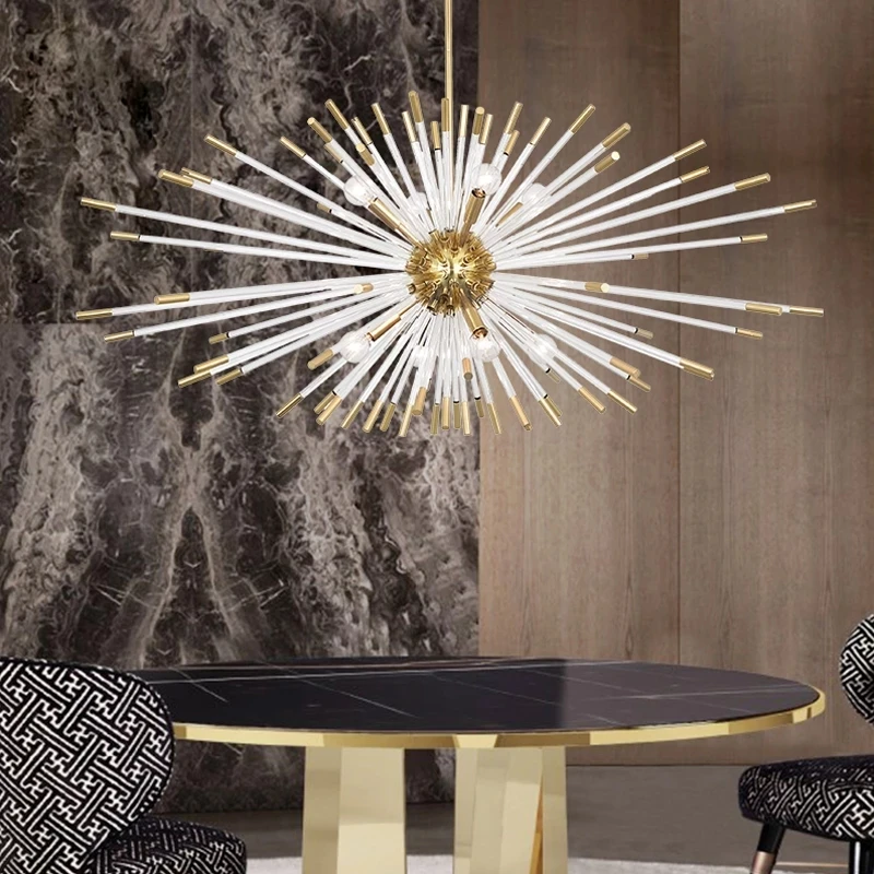 

Creative Led Chandelier For Living Dining Room Modern Glass Hanging Lamp Luxury Home Indoor Lighting Fixture Gold Kitchen Lustre