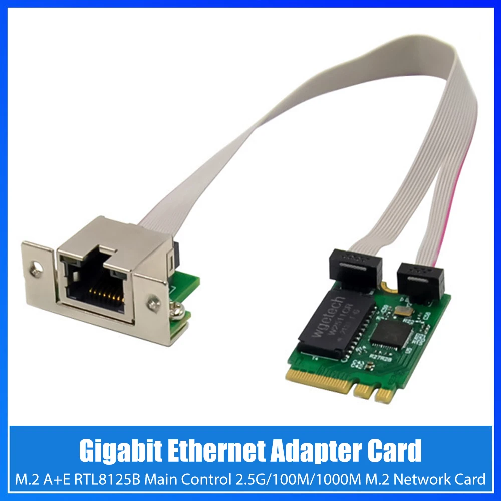 Gigabit Adapter Card M.2 A+e Rtl8125b Main Control 2.5g/100m