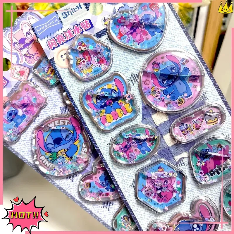 Stickers Shaker Disney Stitch & Angel 3D Paillettes