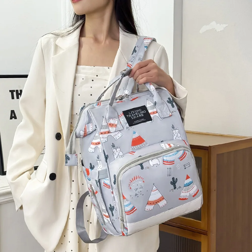 Multifunctional Mommy Backpack Large Capacity Durable Material Travel Backpack Maternity Design Wear-resistant Baby Diaper Bag