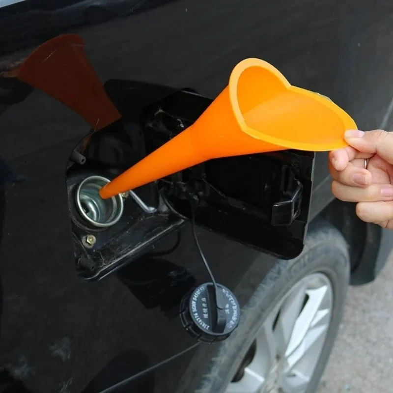 Car Long Stem Funnel Gasoline Oil Fuel Filling Tools Anti splash