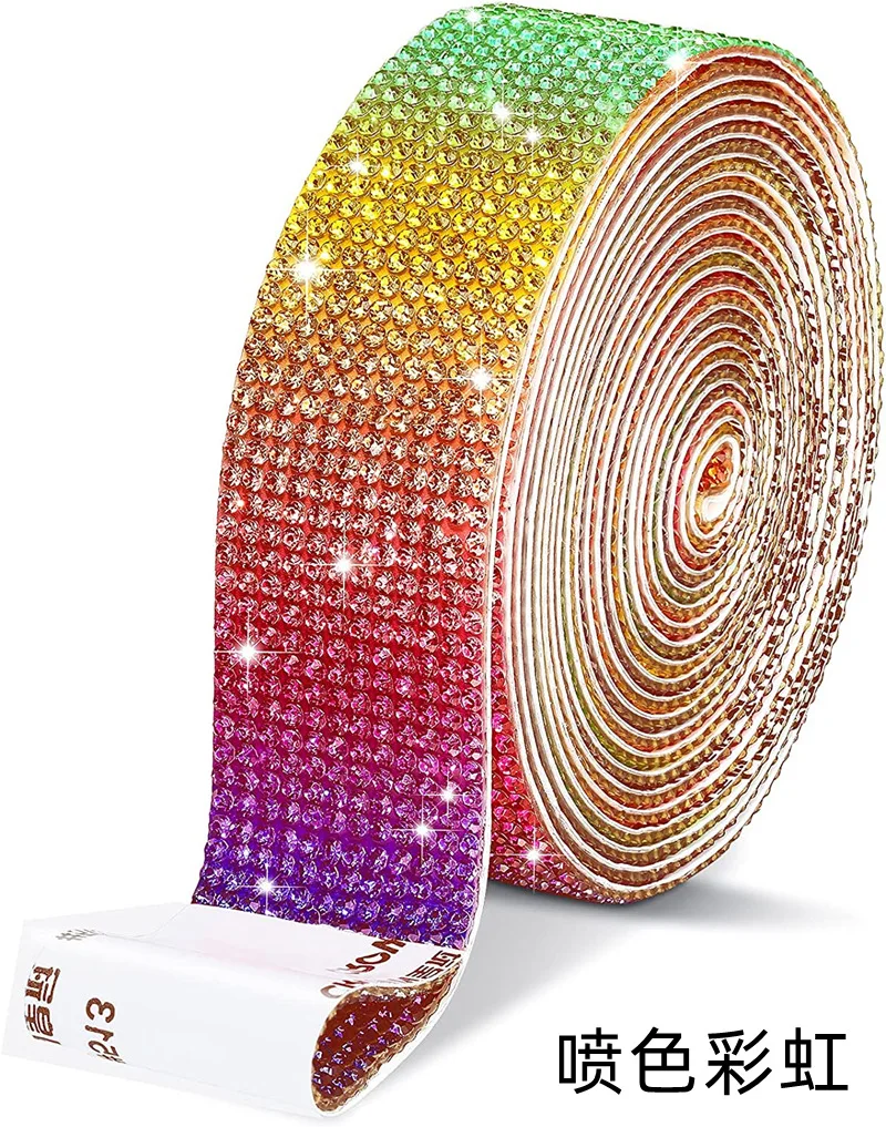 Self-Adhesive Crystal Rhinestone Ribbon for DIY Crafts and Decorations
