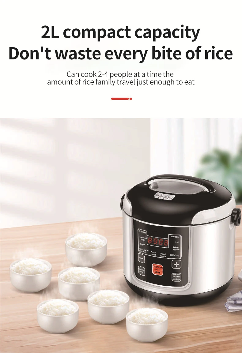 Cuiseur à Riz 15 L Fonction Maintien Au Chaud Cuisson à La Vapeur Antiadhésif Mesko MS6411 1000 Argent