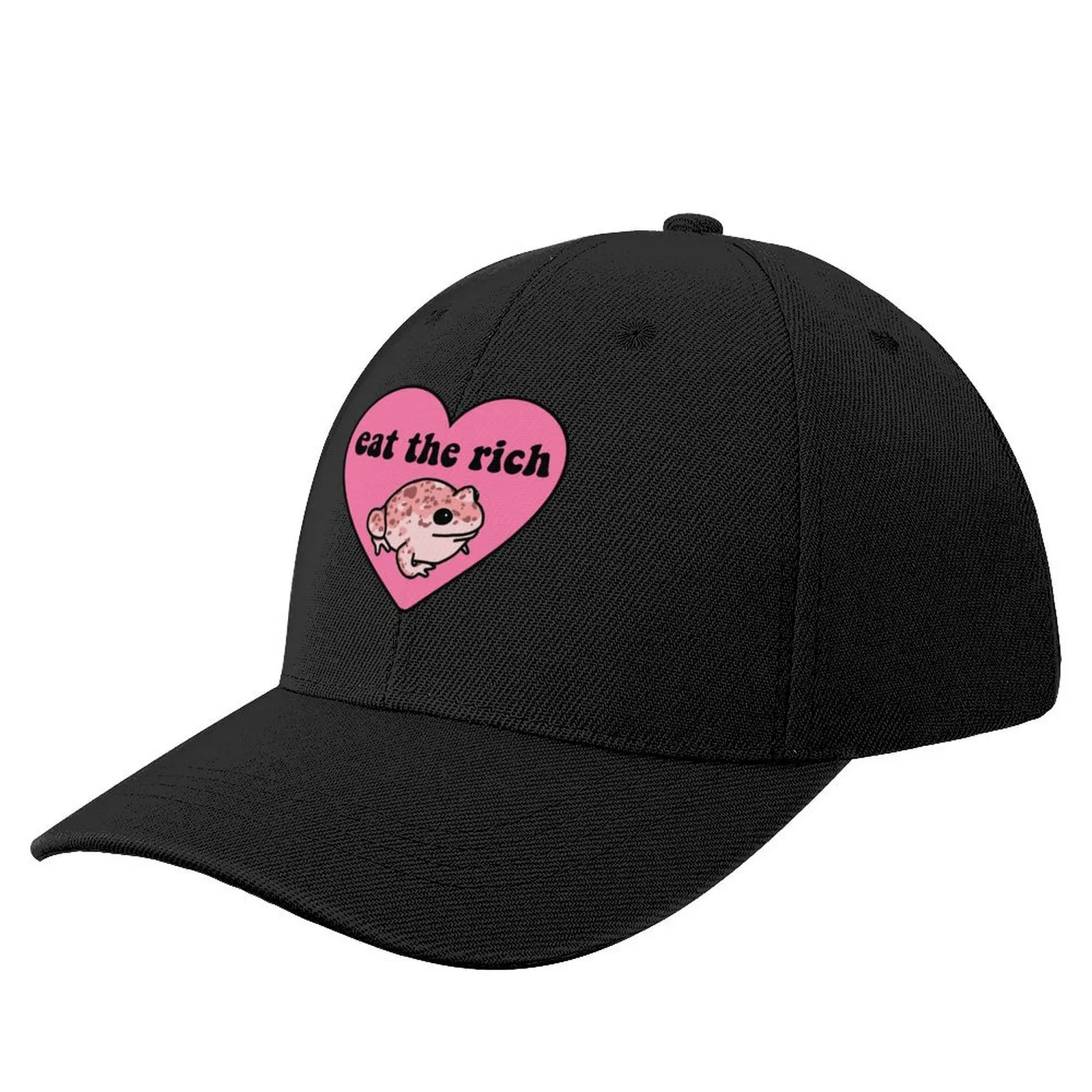 Eat The Rich Frog Baseball Cap Luxury Cap black Anime Hat funny hat Female Men's