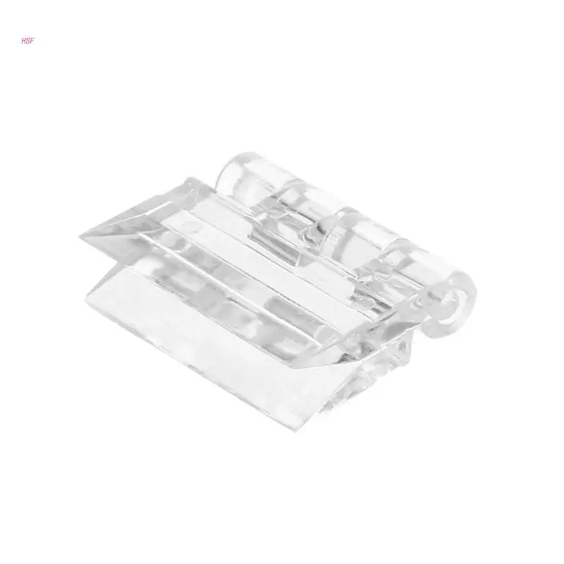 Acrylic Hinges 10/20PCS 25x33mm Clear Mini Folding Hinge Tools cabinet door hinges furniture hinge cabinet hinges wooden box hinge For Wood Box Jewelry Box