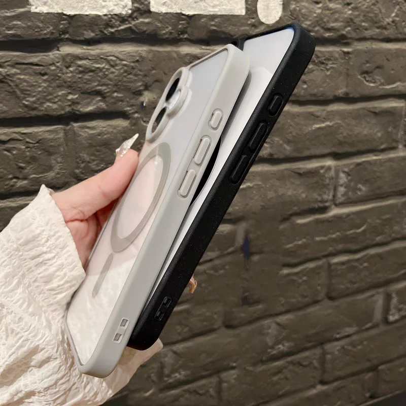Sleek Transparent Magnetic Acrylic Hard Case