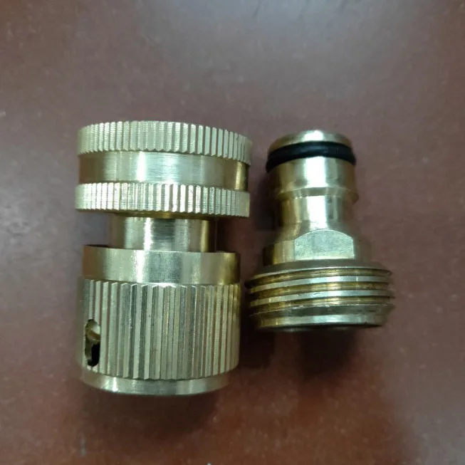 20PCS Garden Water Pipe Connection Male Female Connector Accessories American Style Brass 3/4 Hose Quick Connector 6 Point Quick