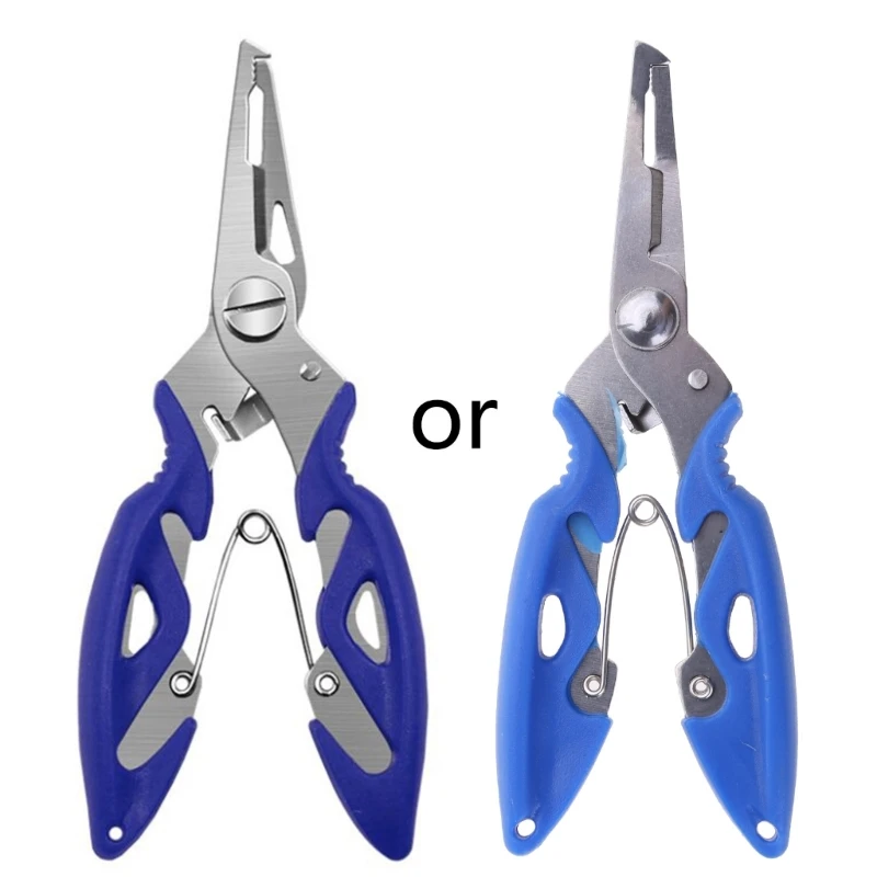 

Fishing Pliers Saltwater Stainless Steel Multitool Hook Remover Braided Line Cutting Split Ring Tool Gear Accessories