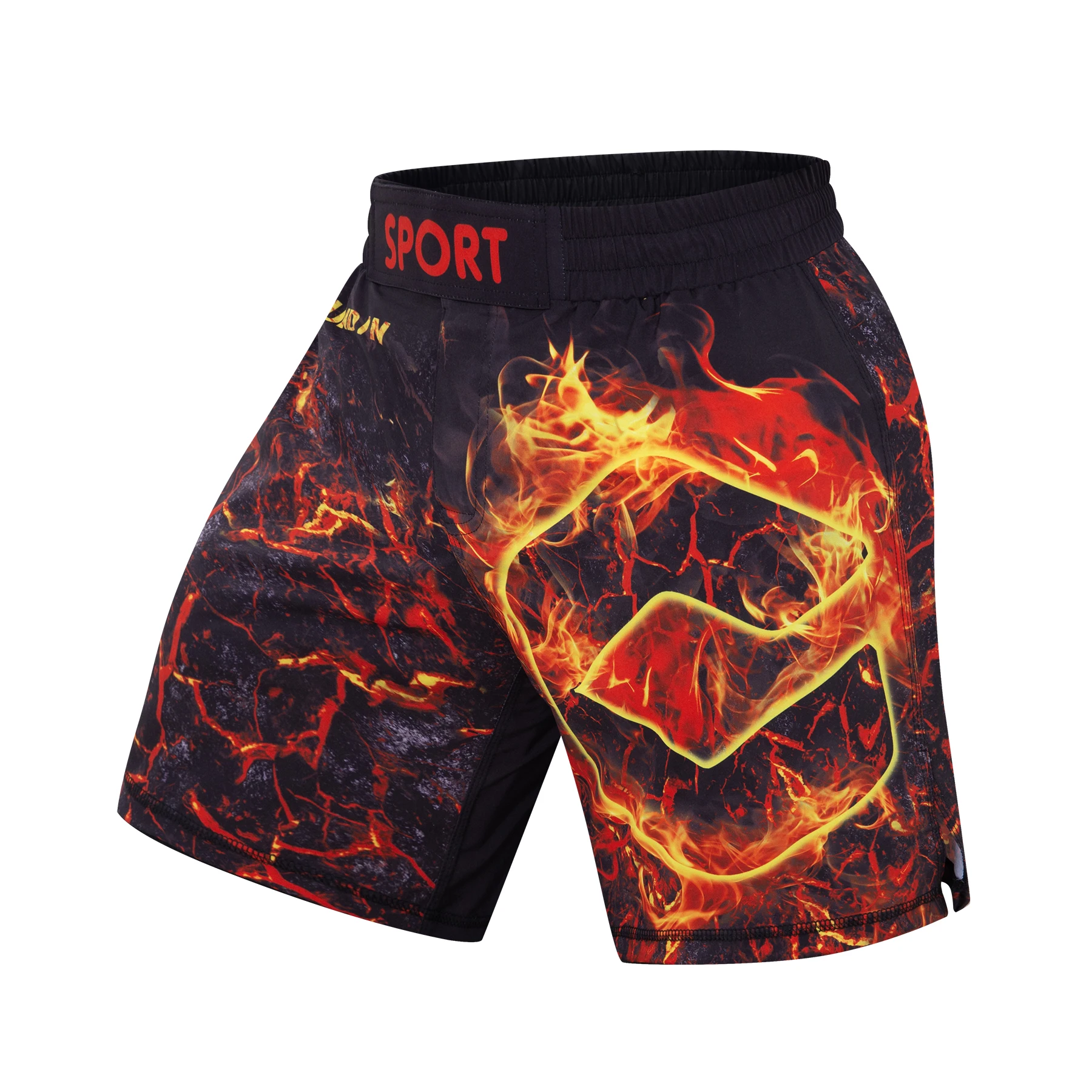 Cody Lundin Crossfit Men Fitness Running Shorts MMA Short With Printed Lightweight Grappling Combat Shorts For Boxing Weightlift 6