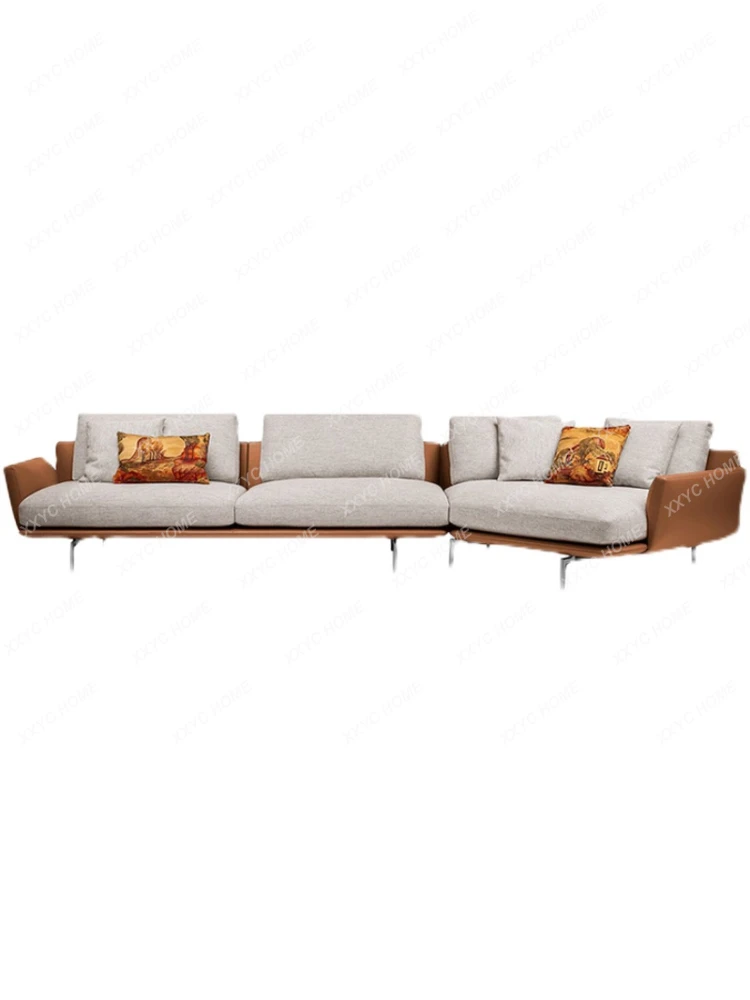 

Italian Minimalist Technology Cloth Sofa Special-Shaped Corner Large and Small Apartment Type Fabric