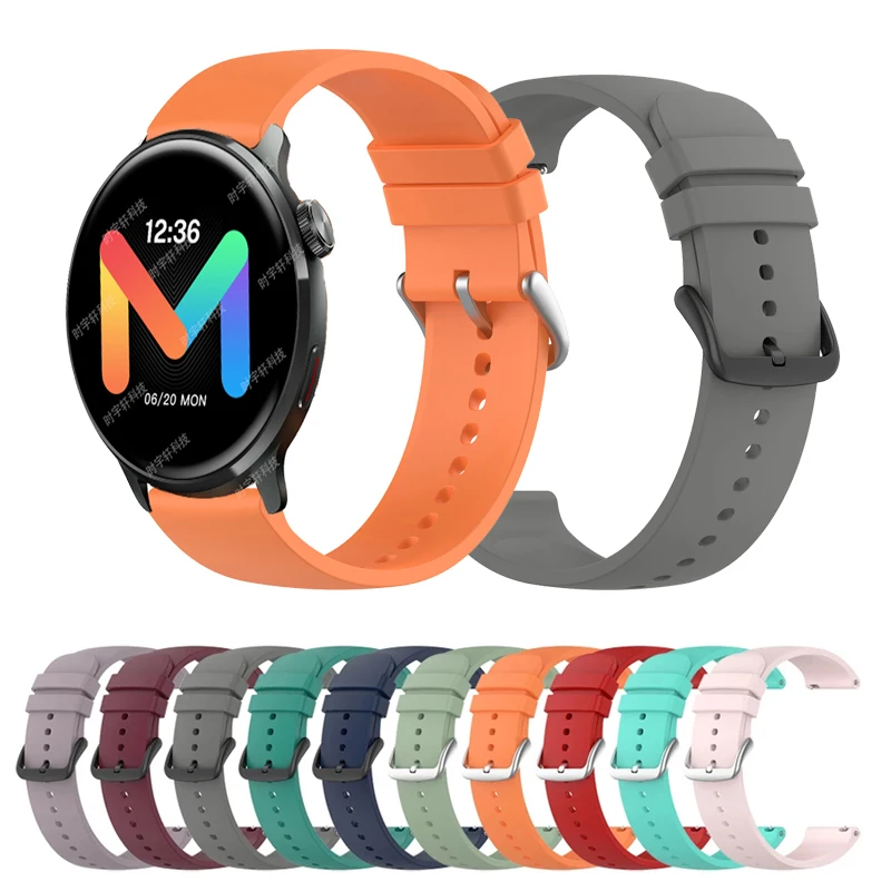 

Ремешок силиконовый для часов Mibro Watch Lite 2, сменный спортивный браслет для Xiaomi Mibro A1/X1/C2/Lite/Color/Air, 20 мм 22 мм