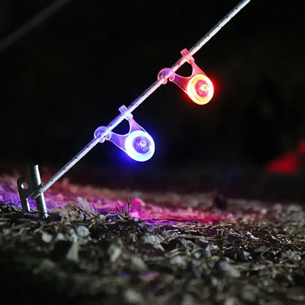 Mini Flashlight LED Tent String Rope Guard Hanging Light Waterproof Outdoor Camping Fishing Warning Safety Lamp 10pcs