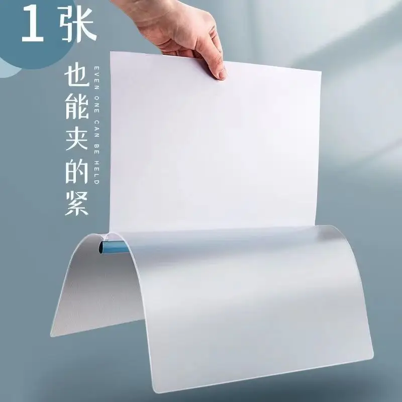 두꺼운 폴더 테스트 용지 파일 보관 가방, 혼합 색상 로드 클립, A4 풀 로드 클립, 대용량 귀여운 폴더