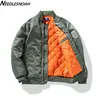 Bomber Jacket Men Women Spring Autumn Solid Pilot Jacket Military Flight Baseball Coat Male Fashion Army Green Windbreaker 1