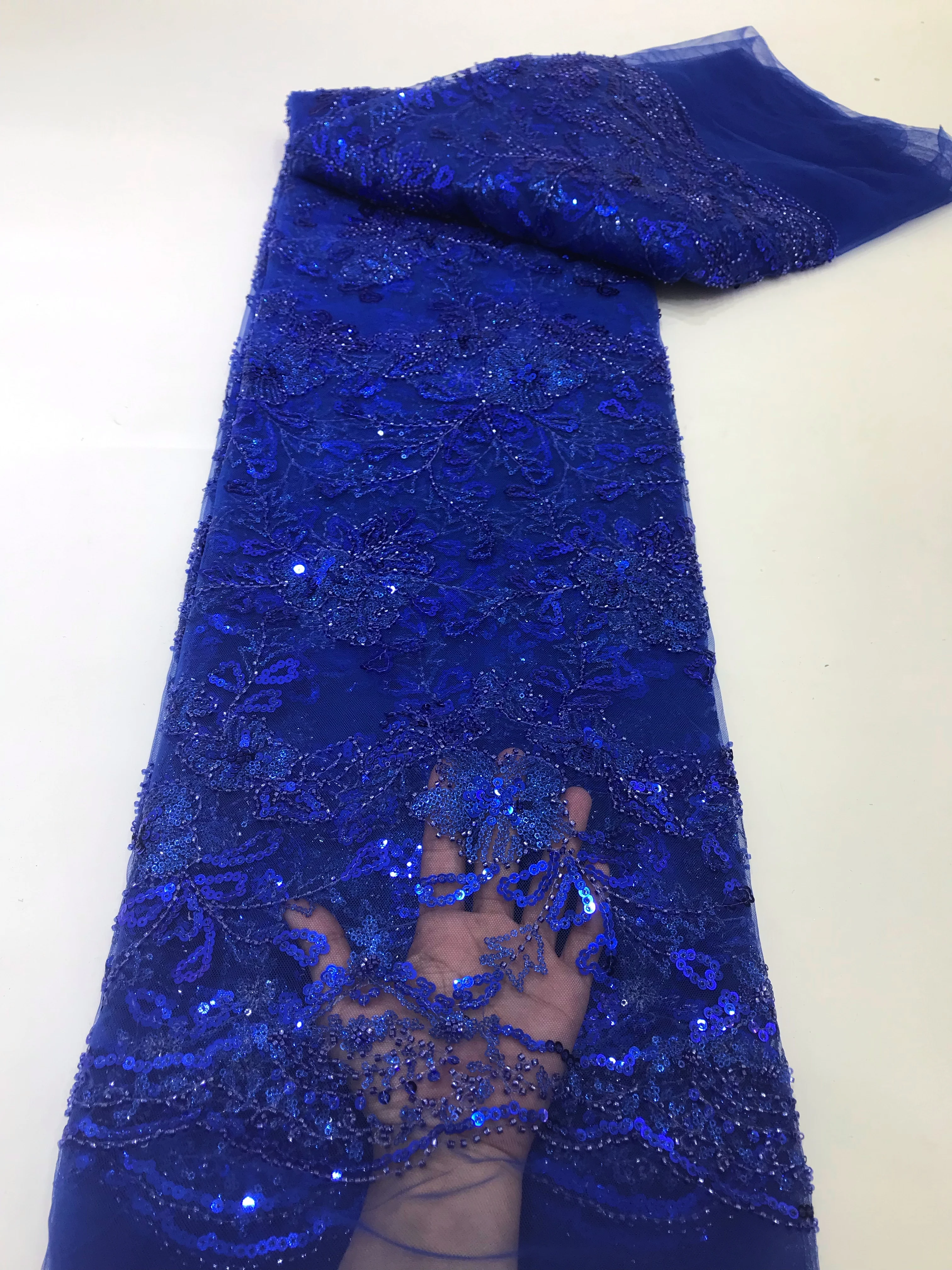 

Африканская кружевная ткань, роскошная вышивка, сетка, кружево, Блестящие Блестки, африканская вышивка, бусины, тюль, кружевное шитье, вечернее платье JL