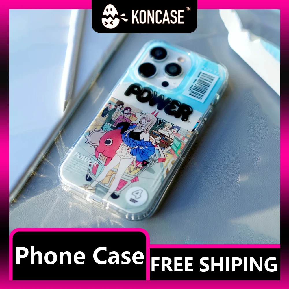 

Прозрачный силиконовый чехол KONCASE для телефона, чехол для перехвата цепной пилы, чехол для IPhone 14/Plus/Pro/ProMax, модный противоударный чехол