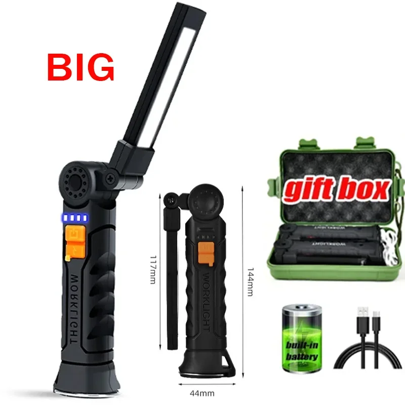 المحمولة COB مصباح ليد جيب USB قابلة للشحن ضوء الع...