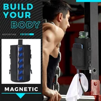 Magnetic Bottle Sling Bag with Phone Pocket Gym Water Bottle Carrier Bag with Silicone Towel Buckle Keep Your Item off the Floor 1