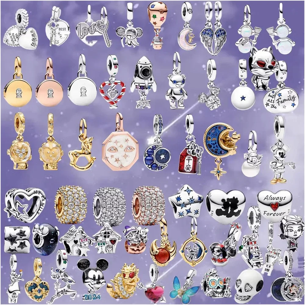 

2023 Halloween New Collection S925 Sterling Silver Charm DIY Fashion Luxury Bracelet Bracelet Jewelry Package