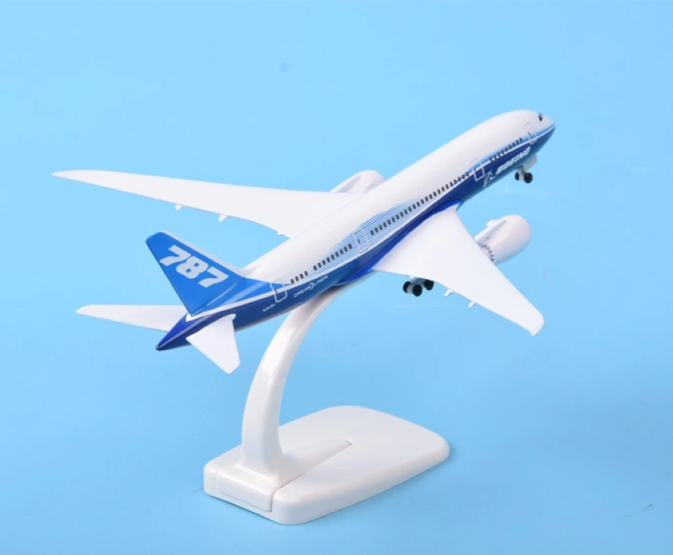 

18cm Alloy Boeing 787 Prototype Simulation Passenger Jet Model Aviation Civil Aircraft Model Gift Collection Display