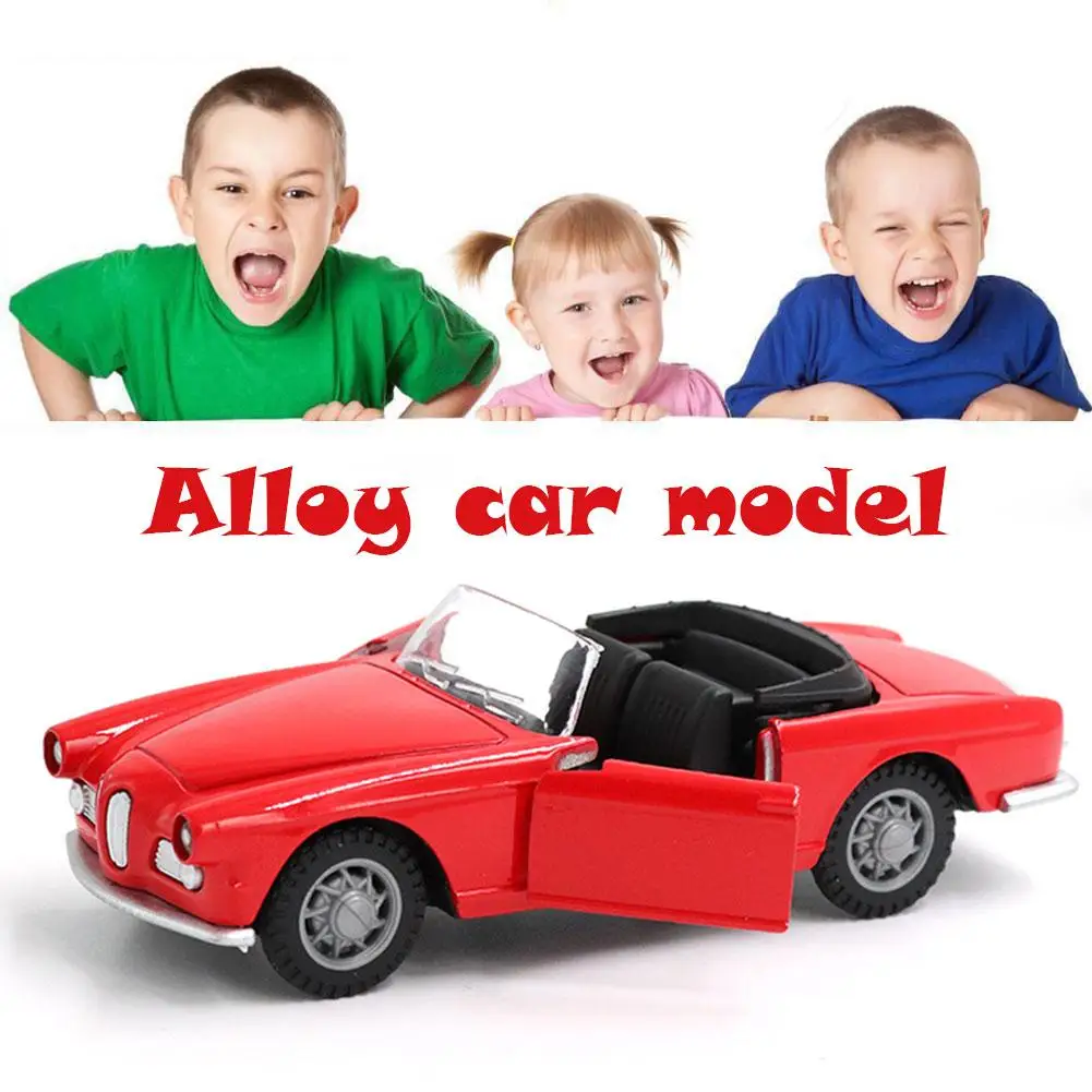 

1:36 Alloy Convertible Sports Car Model Metal Abs Toy Classic Retro Car Toy Childrens Vehicle Simulation Model Gift Z5h2
