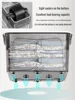 Household quilt storage box transparent acrylic large capacity bedroom organizing box Office Desktop Organizer Hoder 24*18*16cm 4
