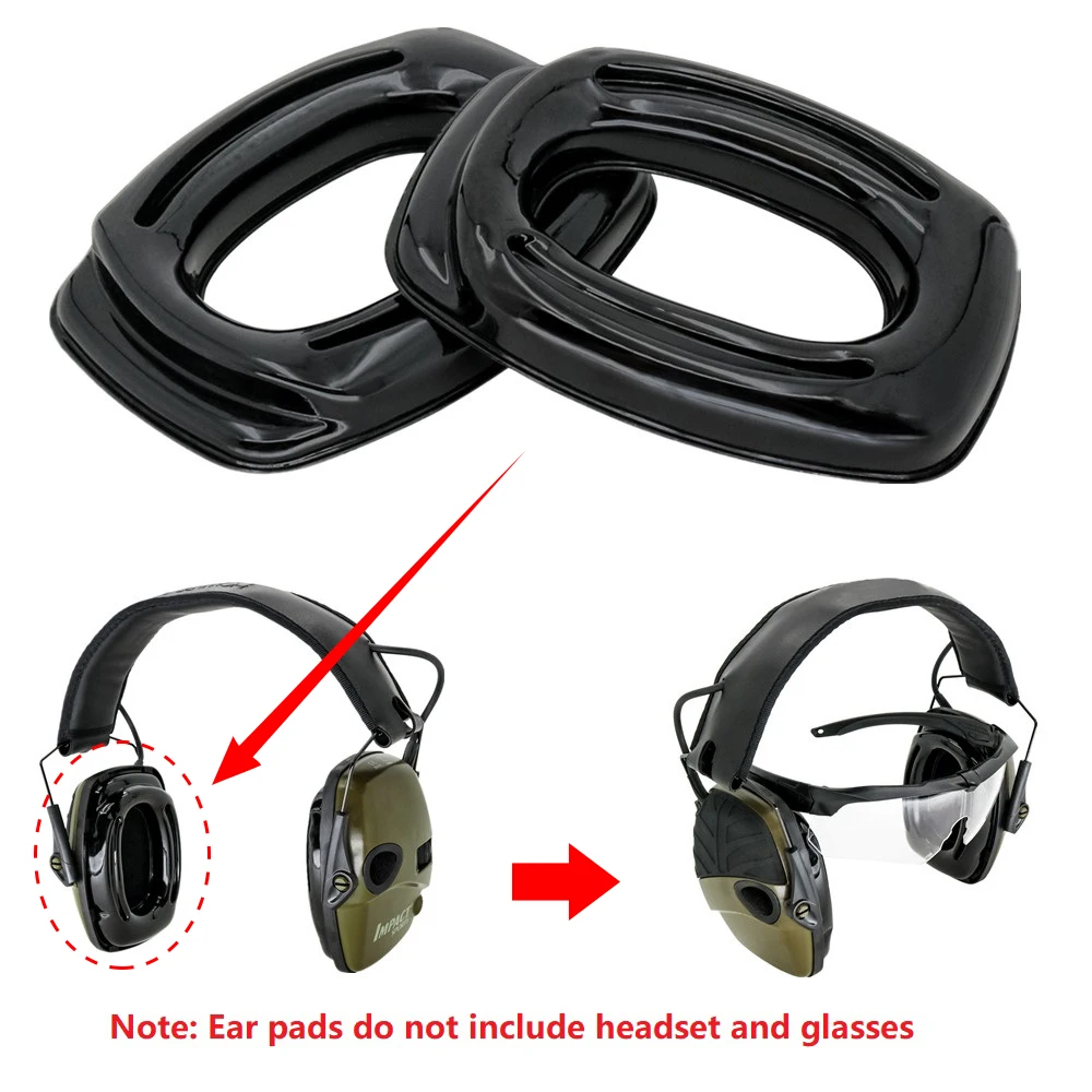 Noise Cancelling Gel Replacement Earmuffs Shooting Earmuffs for Howard Leight Impact Electronic Shooting Tactical Headphones
