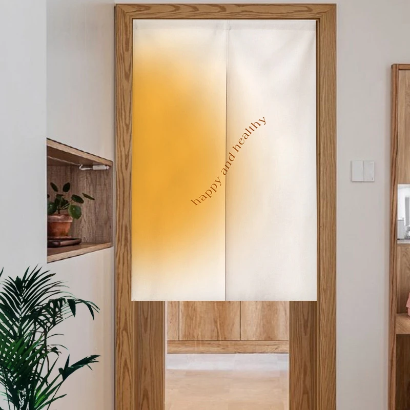 Nordic Style Door Curtain Doorway Partition Noren Kitchen Entrance Hanging Curtain for Bedroom Living Room Half-curtain Cortinas 4