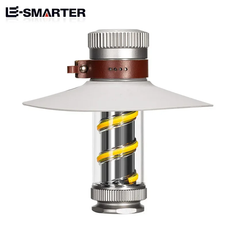Camping Flashlight COB Torch Dimmable Waterproof Type-C Charging Emergency Lamp for Fishing Hiking