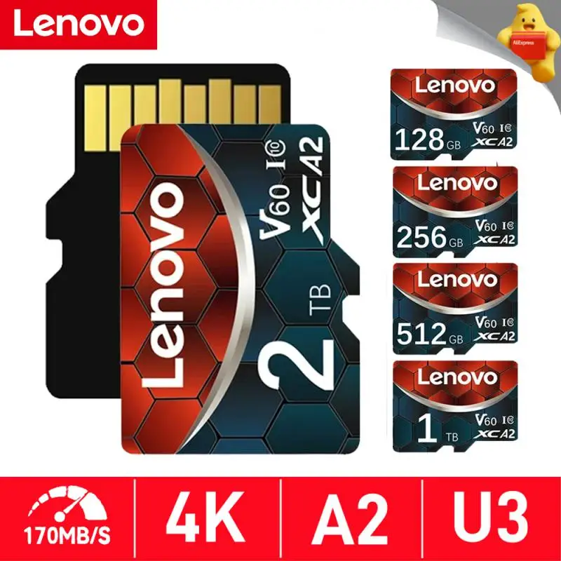 Lenovo 2Tb Flash Memory Card 1Tb 512Gb Micro Tf Sd Card Mini Sd Card Uhs-1 Sd Memory Card 256Gb 128Gb Per Fotocamera Del Telefono Nintendo