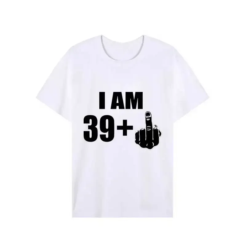 남성용 T 셔츠 반팔 티셔츠 40 번째 생일 선물 그래픽 탑 2023 streetwear 남성용 반팔 티셔츠 미적 의류