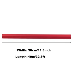 Recyclable Red Kraft Paper Roll for Crafting, Wrapping, Packing & Floor Covering - Premium Quality (1Roll - 30cmx10m)