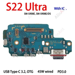 Universal USB Port Charger Board Dock Connector Charging Flex Cable (S22 Ultra S908E)