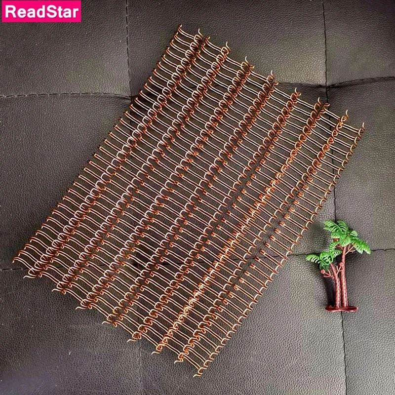 8PCS/LOT Rose Gold A4 3:1/2:1 Pitch 6.4-38.1mm OY Double Coil Golden Double Loop Wire Calendar Binding Comb Binding Wire Rings plastic binding rings metal binder ring loose leaf binding coil book binding supplies plastic binding coil