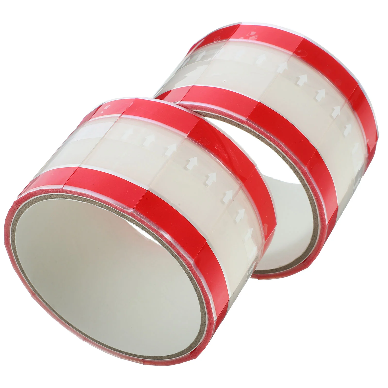 2 Rolls Beverage Sealing Stickers Tags Adhesive Easy to Tear Clear Transparent Opp Leak-proof