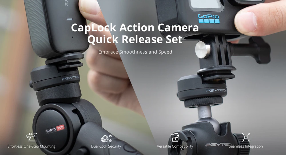 CapLock Ação Câmara Quick Release Set