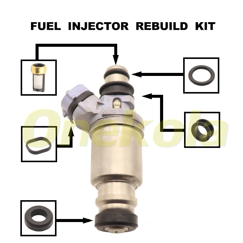 

Fuel Injector Seal O-Ring Kit Seals Filters for CROWN CRESTA CHASER 1G-FE 23209-70100 23250-70100