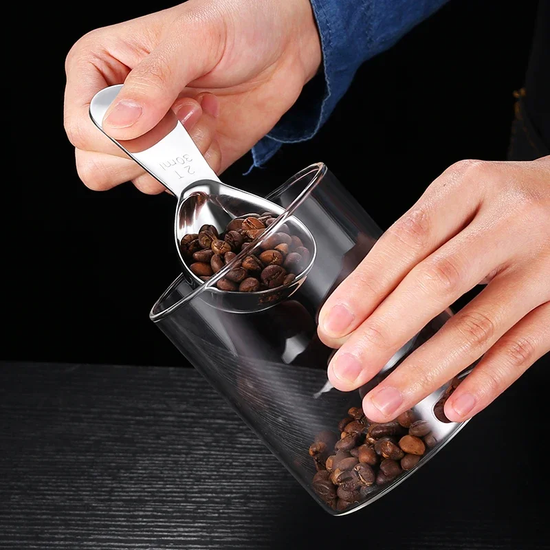 Measuring Spoon Coffee Scoop Stainless Steel Tablespoon Measuring Scoop Coffee Bean Sugar Powder Measure Spoon Kitchen Tools