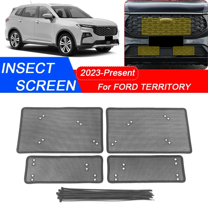 

For FORD TERRITORY 2023-2025 Car Insect-proof Air Inlet Protection Cover Auto Insert Vent Racing Grill Filter Net Accessory