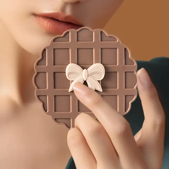Espejo de bolsillo compacto para maquillaje